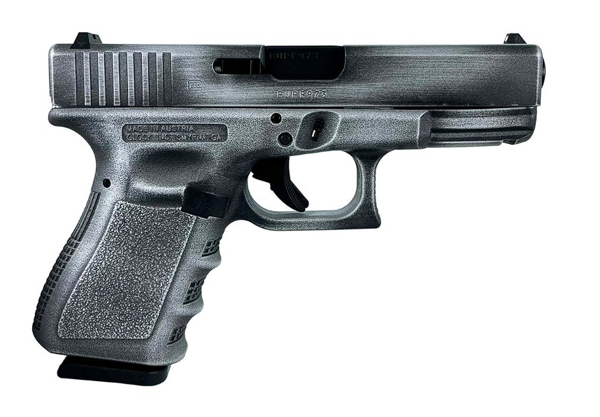 Glock 19 Gen 3 Destressed Crushed Silver 9mm Luger